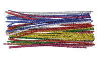 Druciki kreatywne metaliczne mix 30cm. 40szt. Brewis